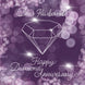 Happy Diamond Anniversary Husband Purple