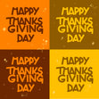Happy Thanksgiving Orange Colors
