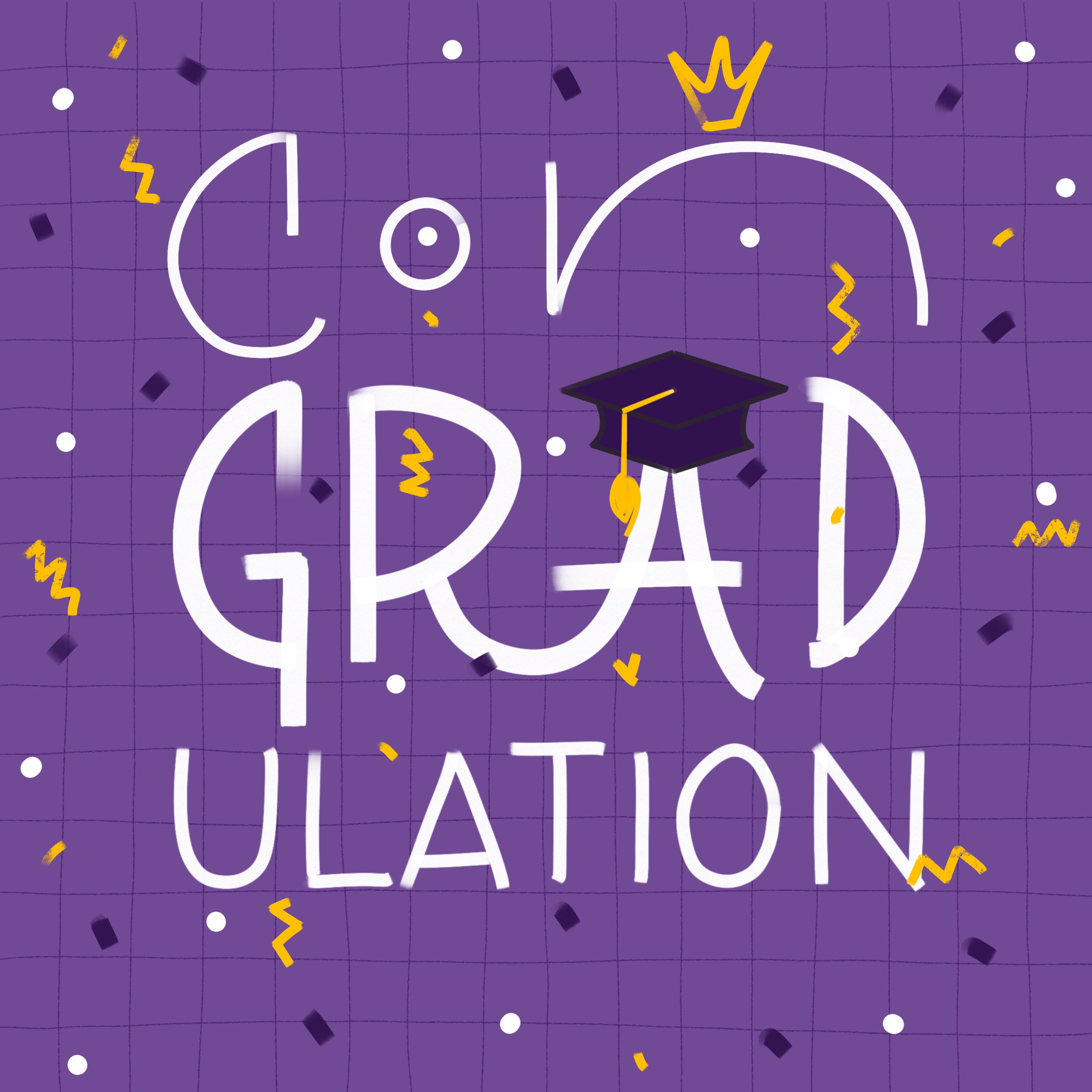 Purple Congradulation | Boomf