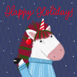 Happy Holidays Cute Christmas Unicorn