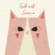 Get Well Soon Cute Cat Card