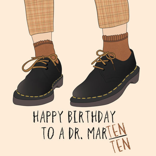 Mar-Ten/Ten Birthday Card