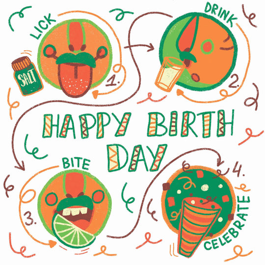 How To Drink Tequila Birthday Card