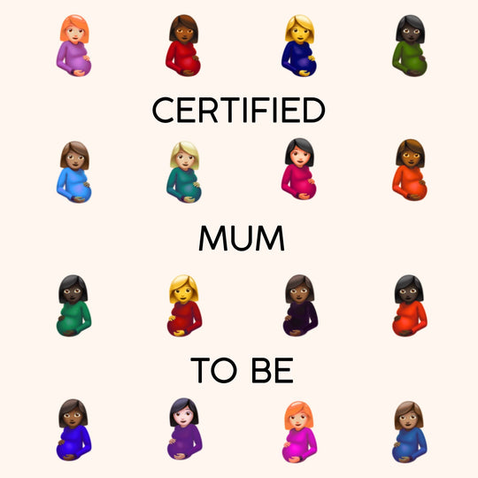 Certified Mum To Be Congrats Card