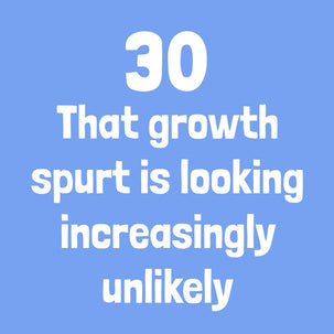 30 Growth Spurt Birthday Card