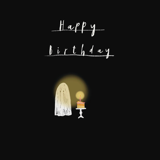 Happy Birthday Ghost Card