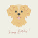 Happy Birthday Golden Retriever Puppy