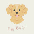 Happy Birthday Golden Retriever Puppy