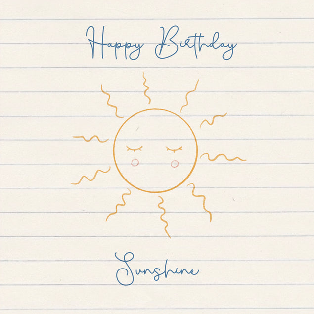 Happy Birthday Sunshine Textbook Art