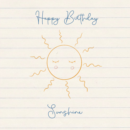 Happy Birthday Sunshine Textbook Art