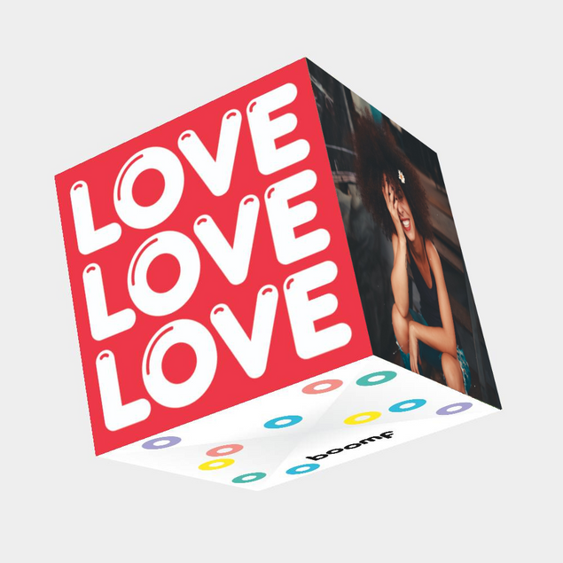 Love Bomb 3D Cube Card