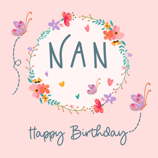Nan Happy Birthday Card