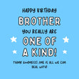 Happy Birthday Brother Card