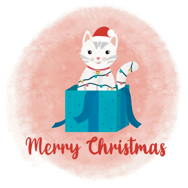 Merry Christmas From The Cat Card