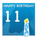 Happy 11th Birthday Card