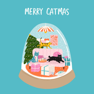 Merry Catmas Christmas Card