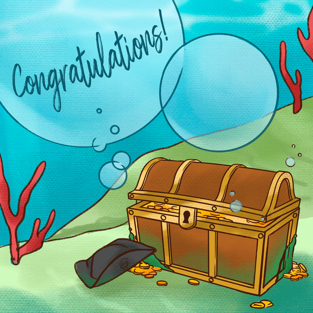 Congratulations Pirate's Treasure Chest