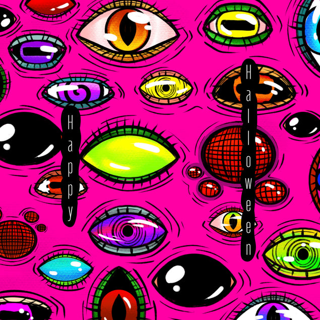 Creepy Eyes Happy Halloween