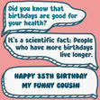 Funny Dialogues Happy 35th Birthday Cousin