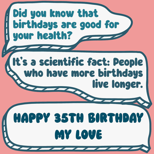 Funny Dialogues Happy 35th Birthday Love