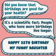 Funny Dialogues Happy 35th Birthday Daughter