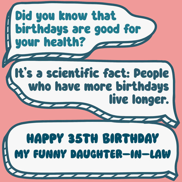 Funny Dialogues Happy 35th Birthday Daughter-In-Law
