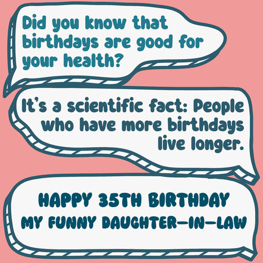 Funny Dialogues Happy 35th Birthday Daughter-In-Law