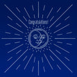 Blue Background Sun And Moon Congratulations