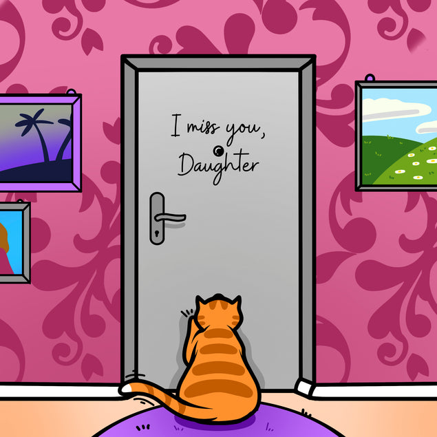 Ginger Cat I Miss You Daughter