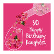 Rose Wine Happy 50th Birthday Daughter