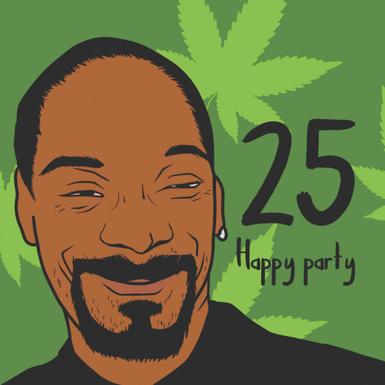 Snoop Dogg In Green Happy 25th Party