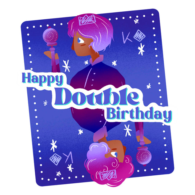 Dark Kings Card Happy Double Birthday 