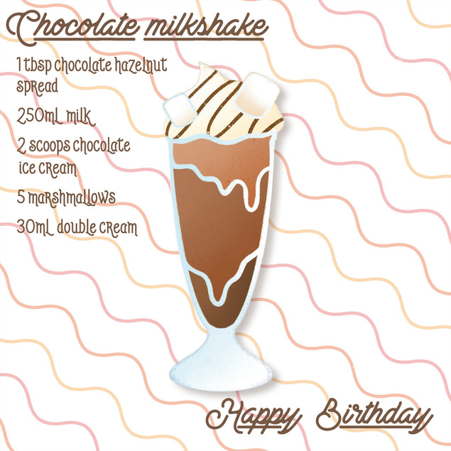 Milkshake Recipe Happy Birthday