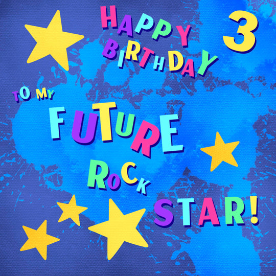 Rock Star Happy 3rd Birthday