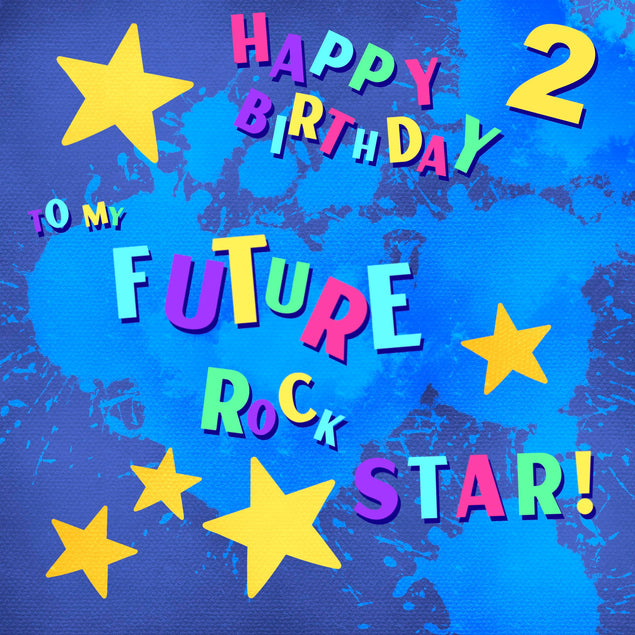Rock Star Happy 2nd Birthday