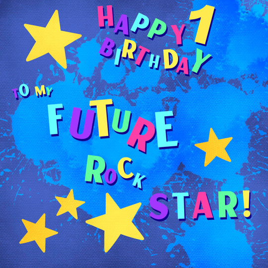 Rock Star Happy 1st Birthday
