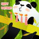 Green Bamboo Background Panda Happy Birthday