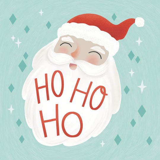 Ho Ho Ho Santa Christmas Card