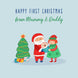 Merry 1st Christmas From Parents Card