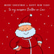 Cute Red Themed Santa Merry Christmas To My Brother-In-Law Card