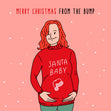 Merry Christmas From The Bump Santa Baby Card Season_Christmas Seo_From Bump