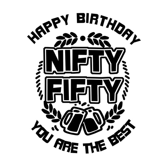 Happy 50th Birthday You Are The Best Two Glasses Of Beer