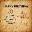 Treasure Map Happy 60th Birthday My Dear Husband