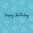 Blue Diamonds Happy Birthday