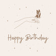 Butterfly On A Hand Happy Birthday