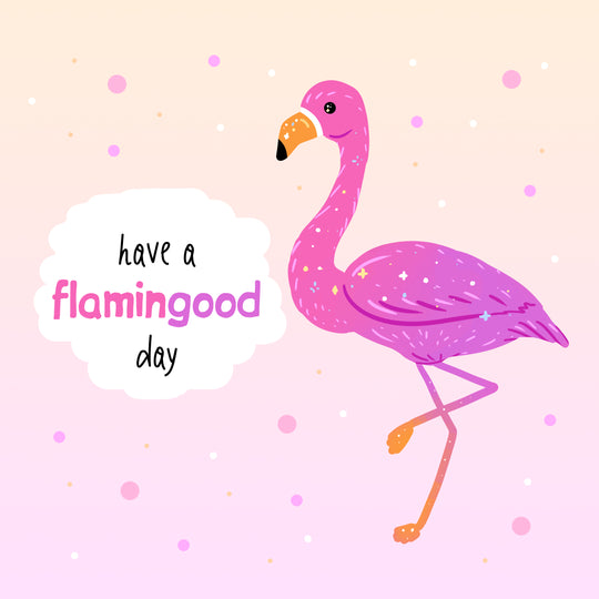 Have A Flamingood Day Purple Flamingo