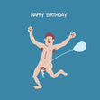 Happy Birthday Naked Guy With Balloon