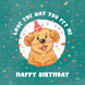 Happy Birthday Golden Retriever Card