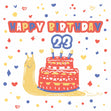 Funny Snail Cake Happy 23rd Birthday