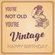Happy Birthday Vintage Gramophone